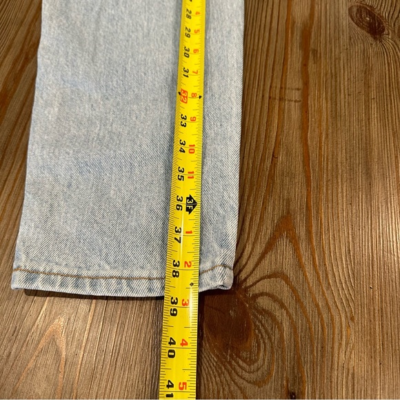 LEVI'S 550 34 x 34 VINTAGE Y2K 80s ACID WASH JEANS HIGH WAIST STRAIGHT LEG JEAN - Picture 8 of 12